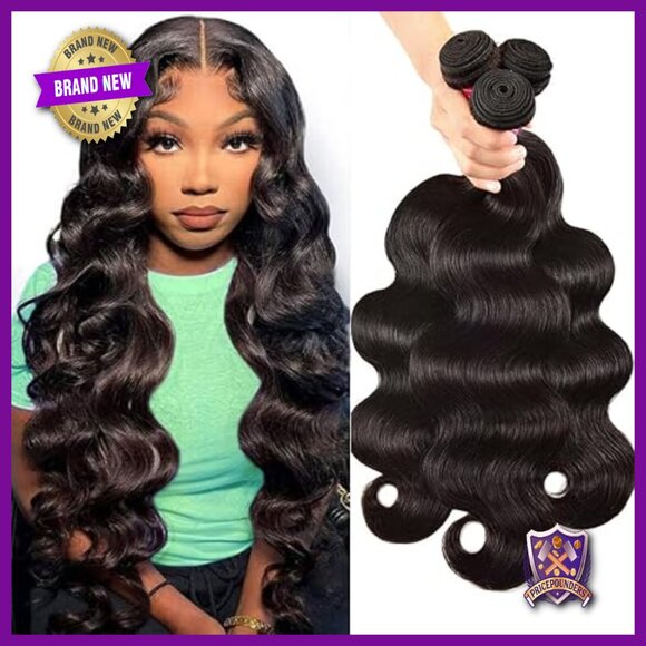 Body Wave Human Hair Extensions 18-22 Inch 3 Bundles Brazilian Virgin